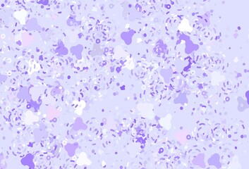 Light Purple vector pattern with random forms.