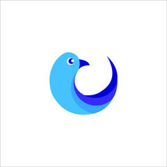 logo bird icon templet vector