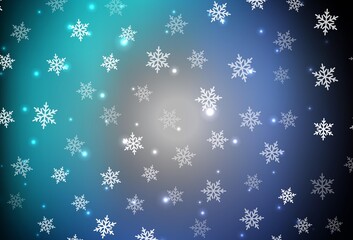 Dark BLUE vector layout in New Year style.