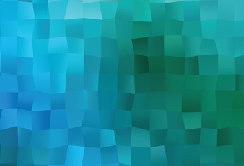 Light Blue, Green vector polygon abstract layout.
