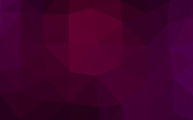 Obraz premium Dark Purple vector abstract mosaic pattern.