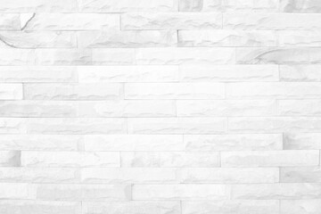 White grunge brick wall texture background for stone tile block painted in grey light color wallpaper modern interior and exterior and room backdrop design