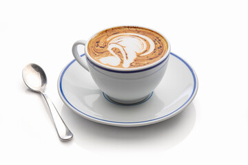 Caffe mocha isolated on white background