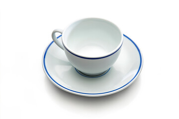 Empty White tea cup