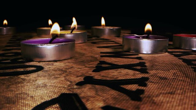 Spiritual Soul Calling Ouija Board and Candles