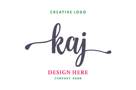 KAJ lettering logo is simple, easy to understand and authoritative