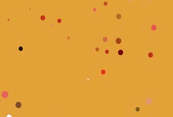 Light Green, Red vector background with bubbles.