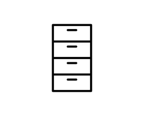 Cabinet line icon
