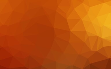 Obraz premium Light Yellow, Orange vector abstract mosaic backdrop.