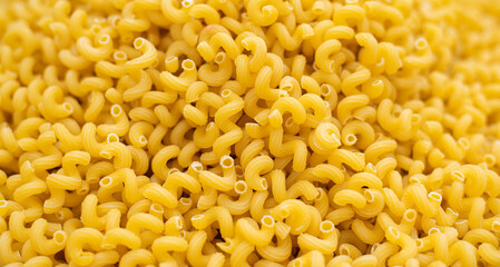 lose up of macaroni pasta food