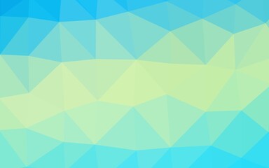 Light Blue, Yellow vector low poly layout.
