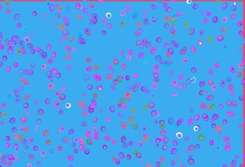 Light Multicolor, Rainbow vector template with circles.