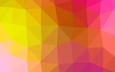 Obraz premium Light Red, Yellow vector blurry triangle texture.