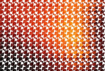 Light Orange vector template with bubble shapes.