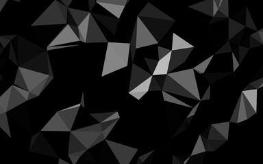 Dark Silver, Gray vector triangle mosaic cover.