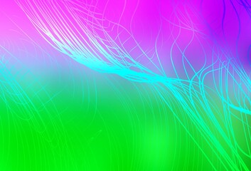 Light Pink, Green vector abstract blurred layout.