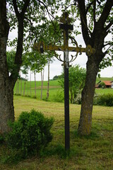 Wegkreuze Kreuze am Wegesrand im Allgäu