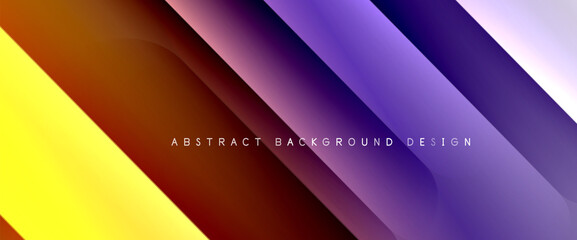 Fluid gradients with dynamic diagonal lines abstract background. Bright colors with dynamic light and shadow effects. Vector wallpaper or poster