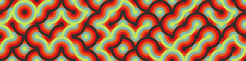 Abstract Geometric Pattern generative computational art illustration