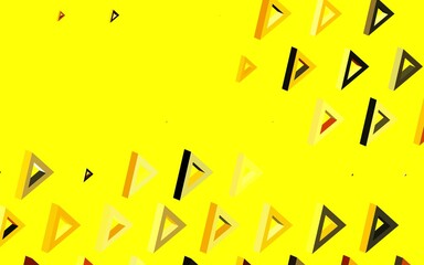Dark Yellow vector pattern with polygonal style.