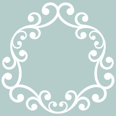 Elegant vintage ornament in classic style. Abstract traditional pattern with oriental elements. Classic vintage white pattern