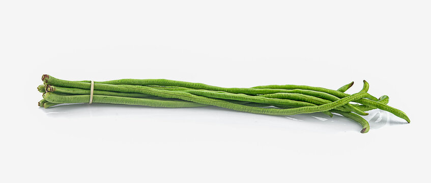 Fresh Long Beans On A White Background,isolated