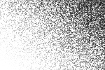 Vector illustration: monochrome, dots, gradient, stipple. The background is diagonal.