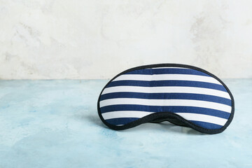 Sleep mask on light background