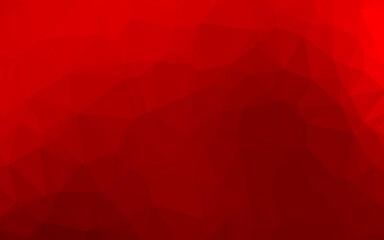 Light Red vector polygonal template.