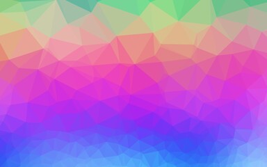 Obraz premium Light Multicolor, Rainbow vector abstract mosaic background.
