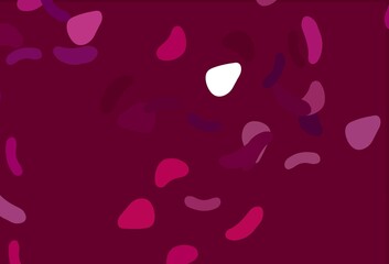 Light Purple vector background with abstract forms.