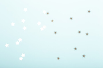 Defocus blur glitter star background