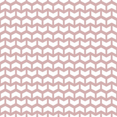 Geometric vector pattern with white arrows. Geometric modern ornament. Seamless abstract background