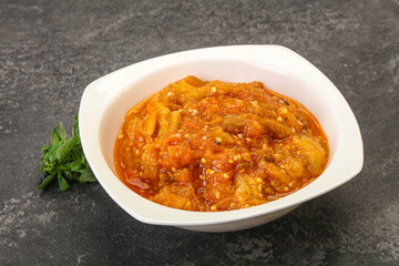 Caucasian cuisine - Mangal salad with vegetables