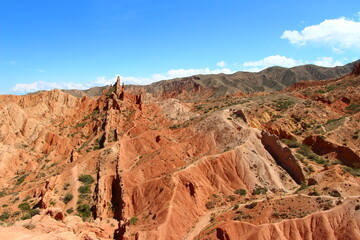 Skazka canyon (Fairy tale canyon) in Kyrgyzstan