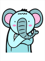 elephant is a heavy plant-eating mammal with a prehensile trunk, long curved ivory tusks, and large ears, native to Africa and southern Asia. It is the largest living land animal.