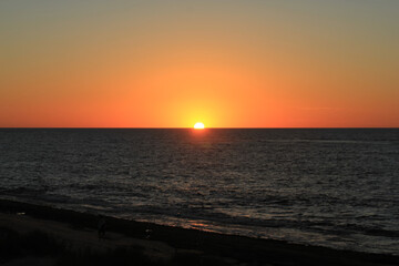 Sunset over the ocean in Western Australia 