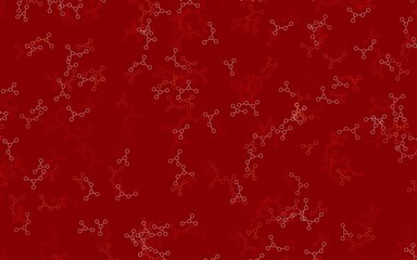 Light Red, Yellow vector template with artificial intelligence structure.