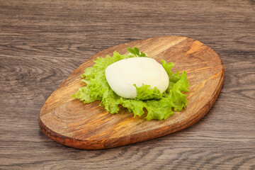 Italian Mozzarella cheese over board