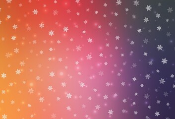 Light Pink, Yellow vector background in Xmas style.