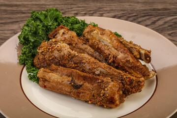 Stewed pork ribs with spices