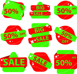set of sale labels