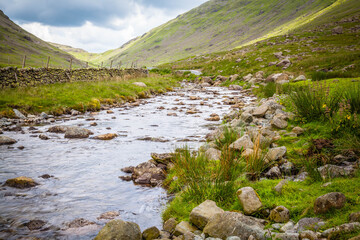 River Esk in the Lake district,  Cumbria,  United Kingdom