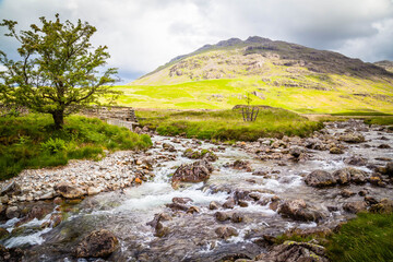 River Esk in the Lake district,  Cumbria,  United Kingdom