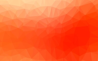 Light Red vector abstract polygonal layout.