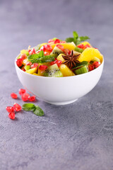 mixed fruit salad and spices