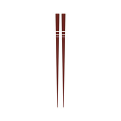 Chopsticks vector. chopsticks white background.