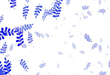 Light Purple vector elegant wallpaper with leaves.