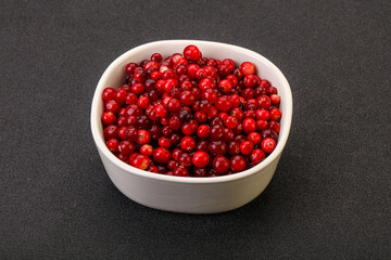 Sweet and tasty cranberry in the bowl