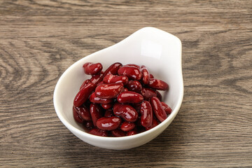 Canned red Kidney in the bowl